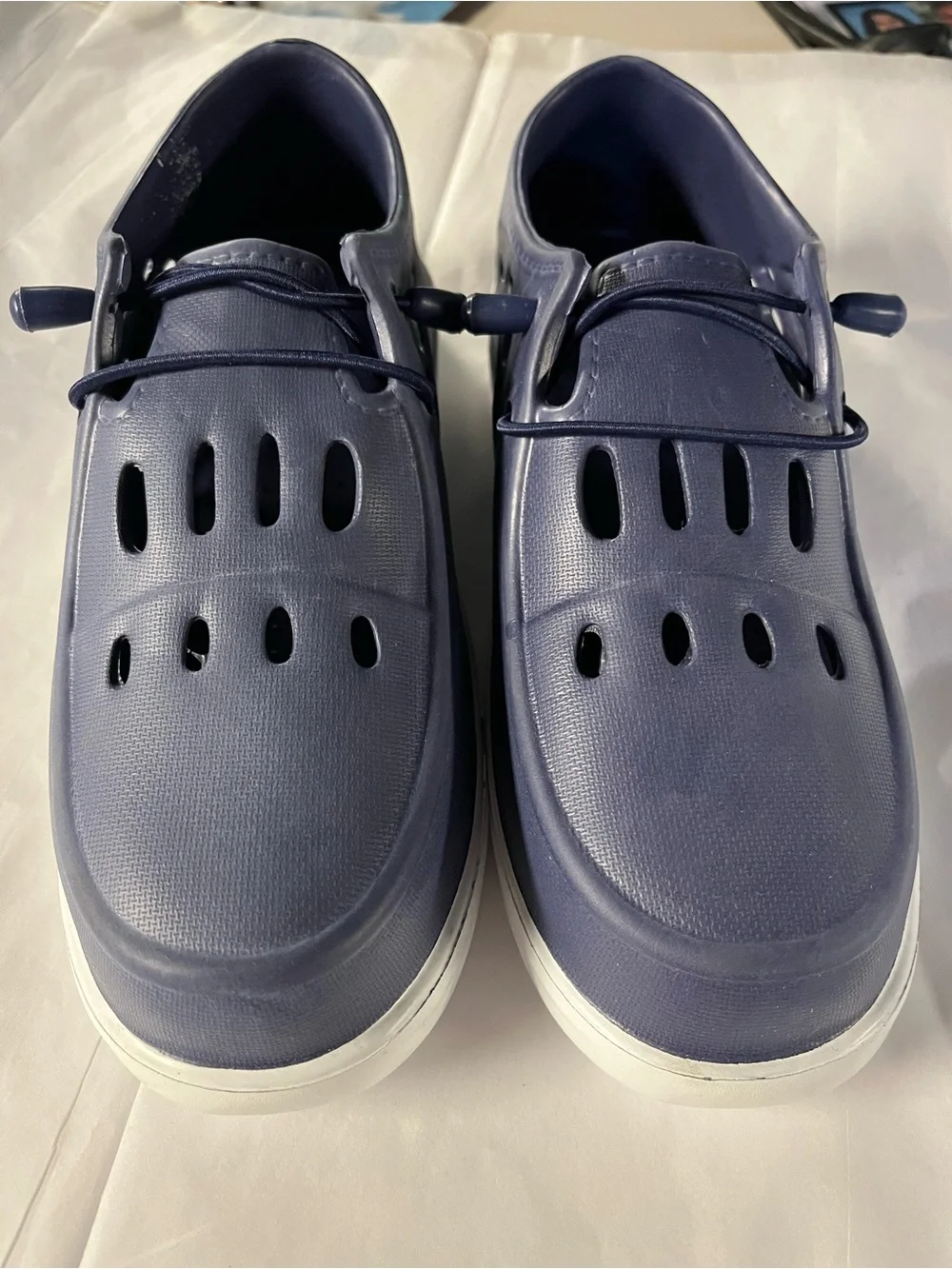Casual Navy Perforated Slip-On water Shoes
